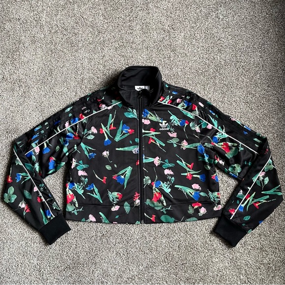 adidas Originals Women's Bellista Floral Track Jacket Sz XS - Picture 6 of 12